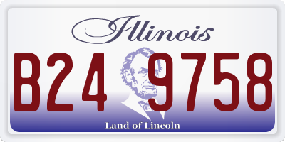 IL license plate B249758