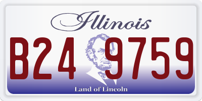 IL license plate B249759