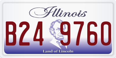 IL license plate B249760