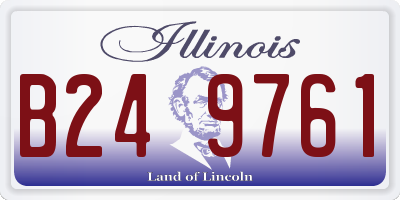 IL license plate B249761