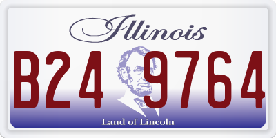 IL license plate B249764