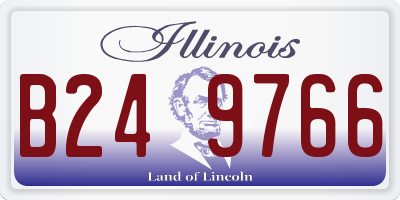 IL license plate B249766