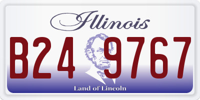 IL license plate B249767