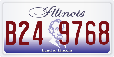 IL license plate B249768