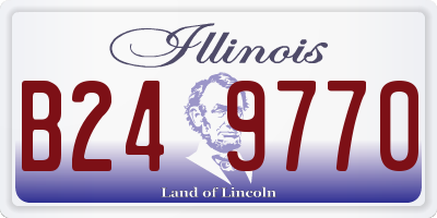 IL license plate B249770