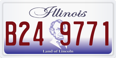 IL license plate B249771