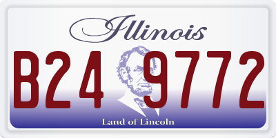 IL license plate B249772