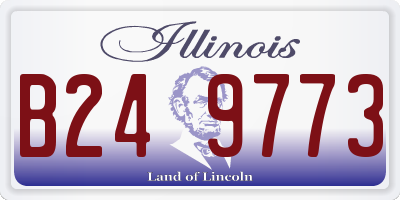 IL license plate B249773