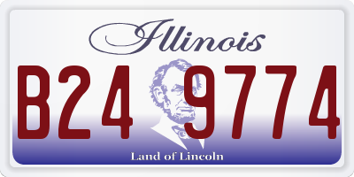 IL license plate B249774