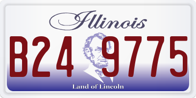 IL license plate B249775