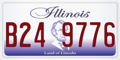 IL license plate B249776