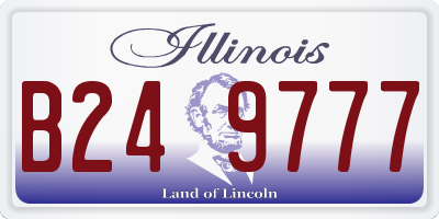 IL license plate B249777