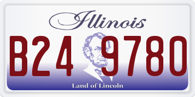 IL license plate B249780