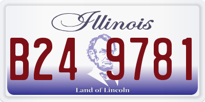 IL license plate B249781