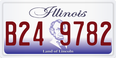 IL license plate B249782