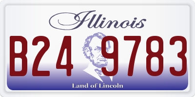 IL license plate B249783
