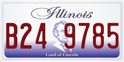 IL license plate B249785
