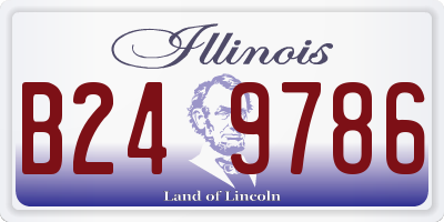 IL license plate B249786