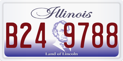 IL license plate B249788