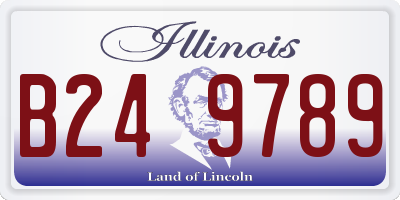 IL license plate B249789