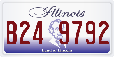IL license plate B249792