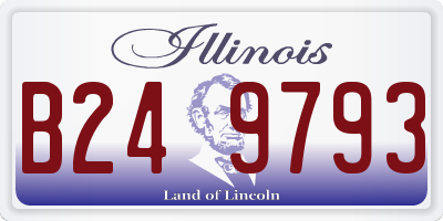IL license plate B249793