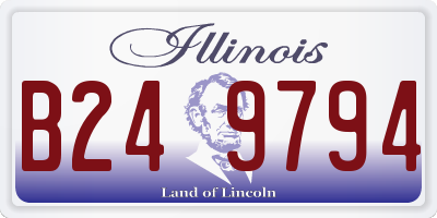 IL license plate B249794
