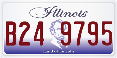 IL license plate B249795