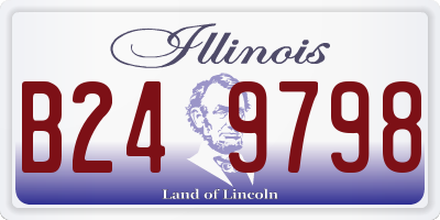 IL license plate B249798