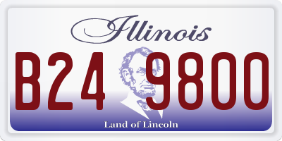 IL license plate B249800