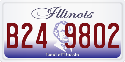 IL license plate B249802