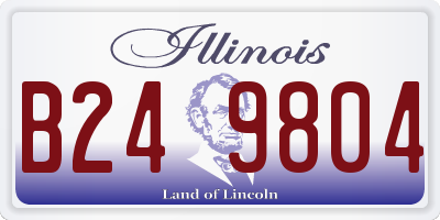 IL license plate B249804