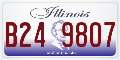 IL license plate B249807