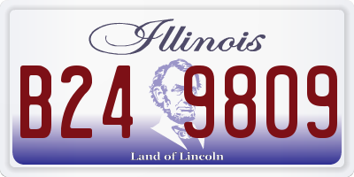 IL license plate B249809