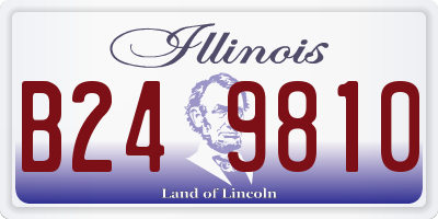IL license plate B249810