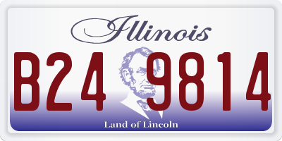 IL license plate B249814