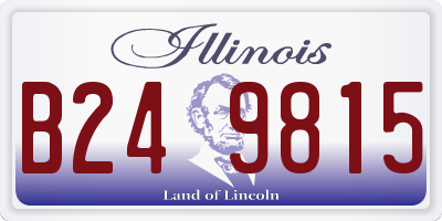 IL license plate B249815