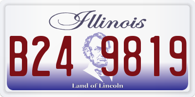 IL license plate B249819