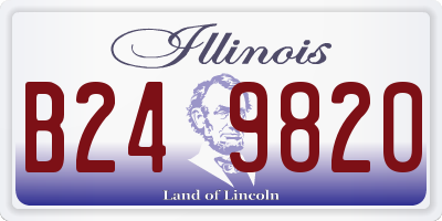 IL license plate B249820