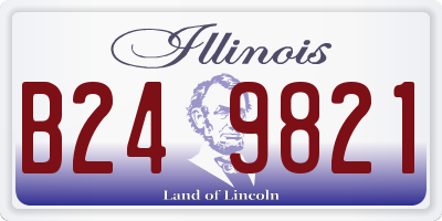 IL license plate B249821