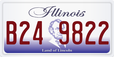 IL license plate B249822