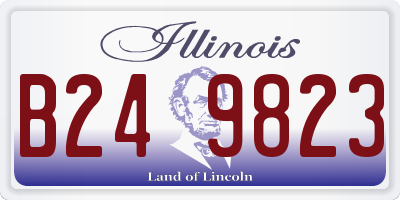 IL license plate B249823