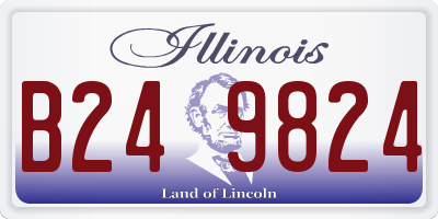 IL license plate B249824