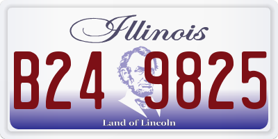 IL license plate B249825