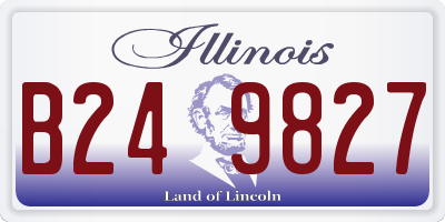 IL license plate B249827