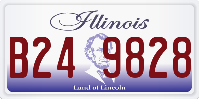 IL license plate B249828