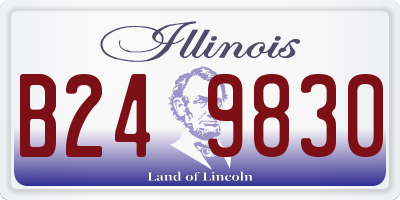 IL license plate B249830