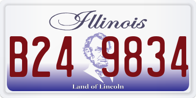 IL license plate B249834