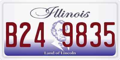 IL license plate B249835