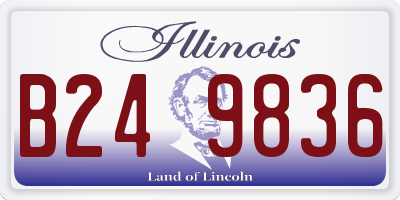 IL license plate B249836